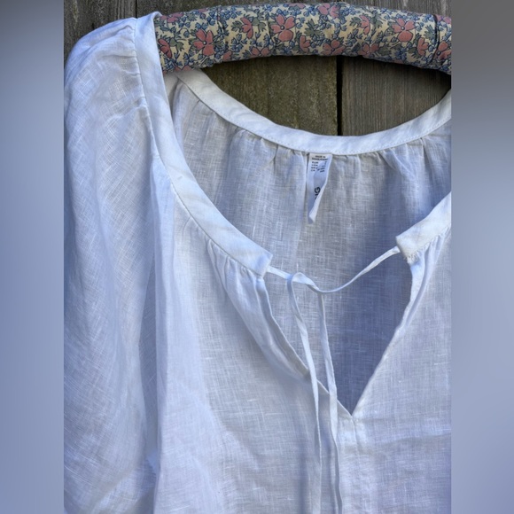 Mango White Linen Tunic size S - Picture 3 of 7